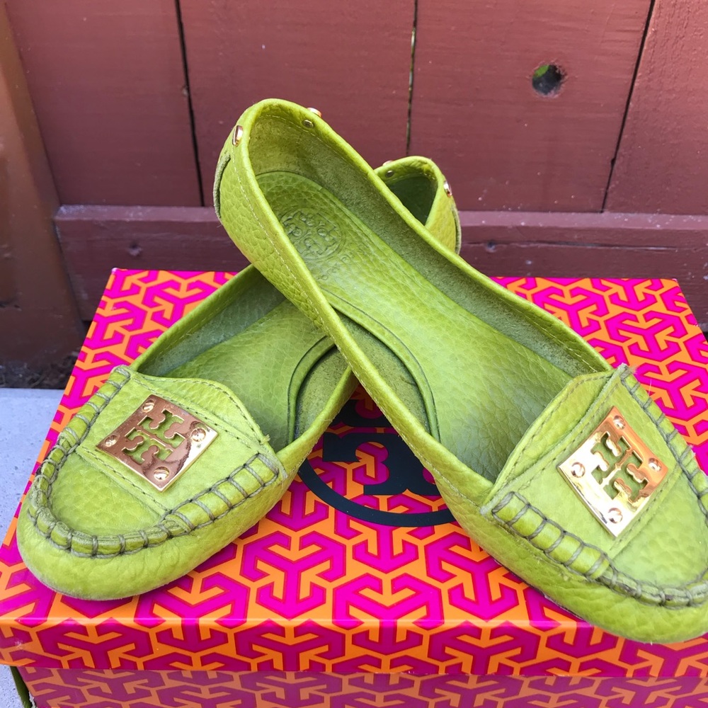 Tory Burch loafers with leather soles
